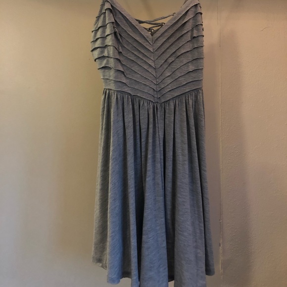 Kimchi Blue grey ruffle tie back mini dress - Picture 2 of 4